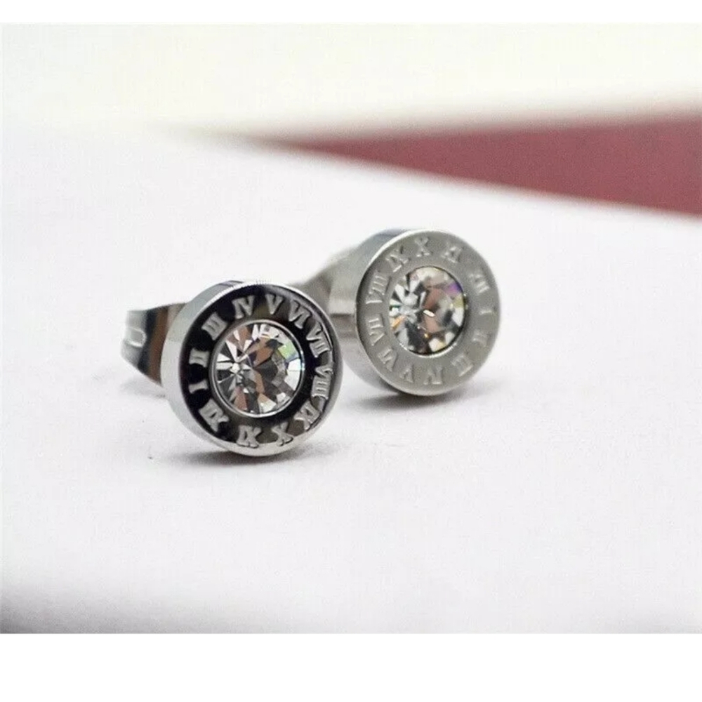 Elegant Silver Stud Earrings
